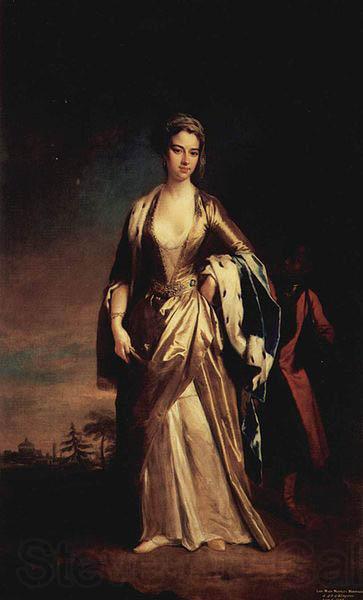 Jonathan Richardson Portrait de Lady Mary Wortley Montagu Spain oil painting art